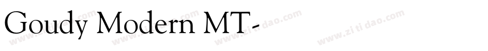 Goudy Modern MT字体转换